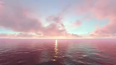 高清实拍大海蓝天白云视频的预览图